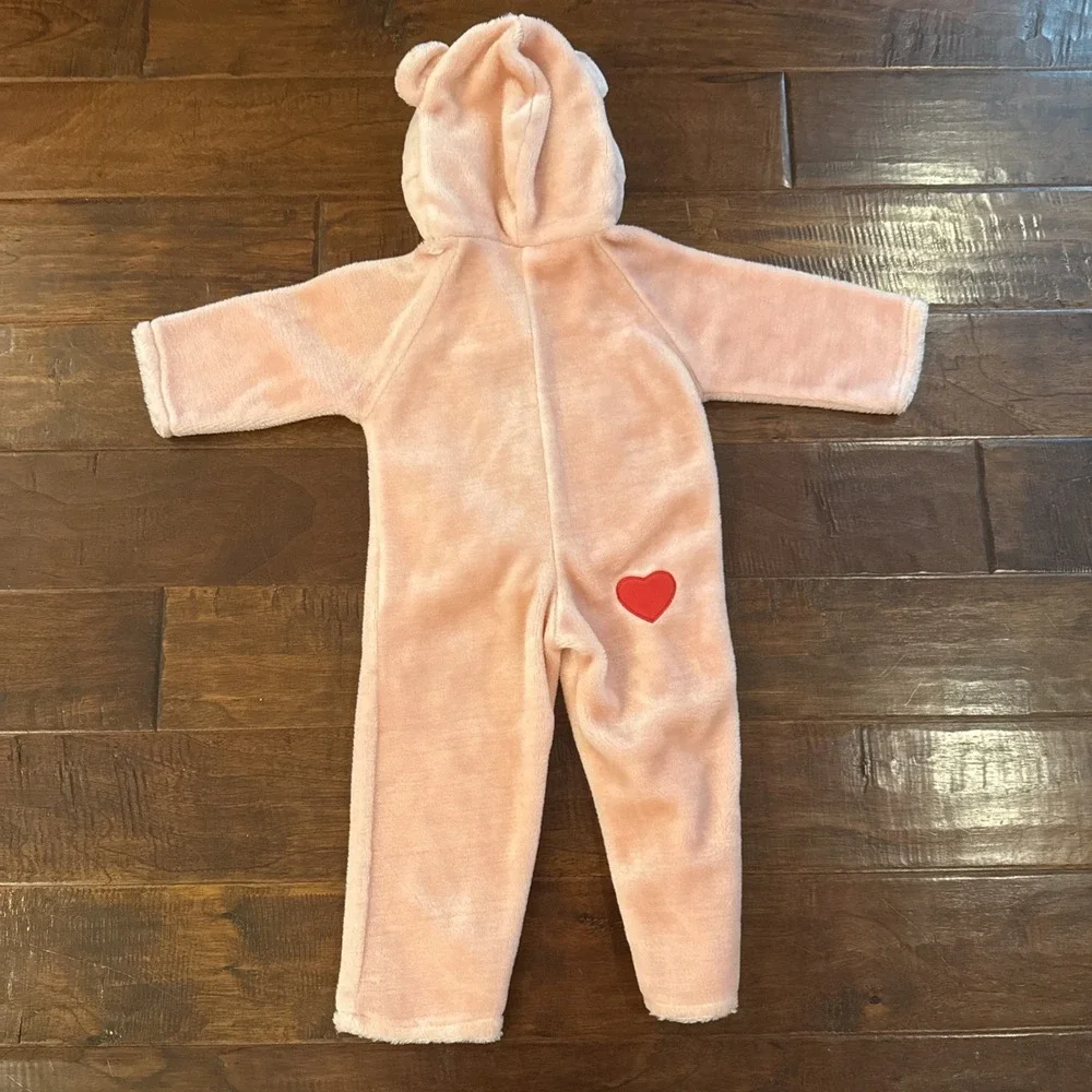 VTG Care Bears Pink Rainbow Cheer Bear Plush Dress Up Costume Small 1-2 Years